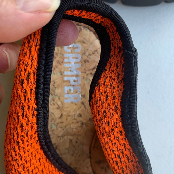 CAMPER Sandals woven stretch fabric in orange size 39EU - Picture 4 of 5